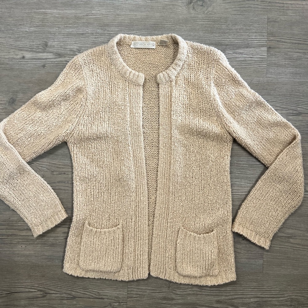 Vintage Monarch Knits Women's Tan Sweater Small